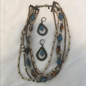 Premier designs necklace & earrings set
